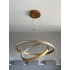 Złota wisząca lampa LED ring 80cm 88Watt L131